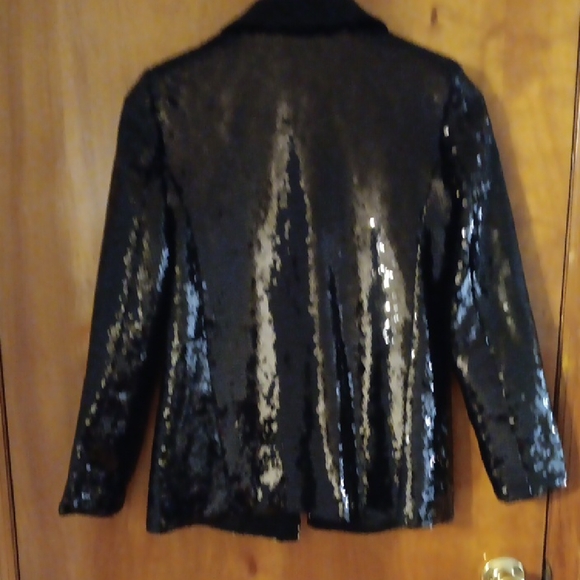 Karl Lagerfeld Black Blazer Elegant Suit Jacket 4 NWOT - Picture 5 of 5